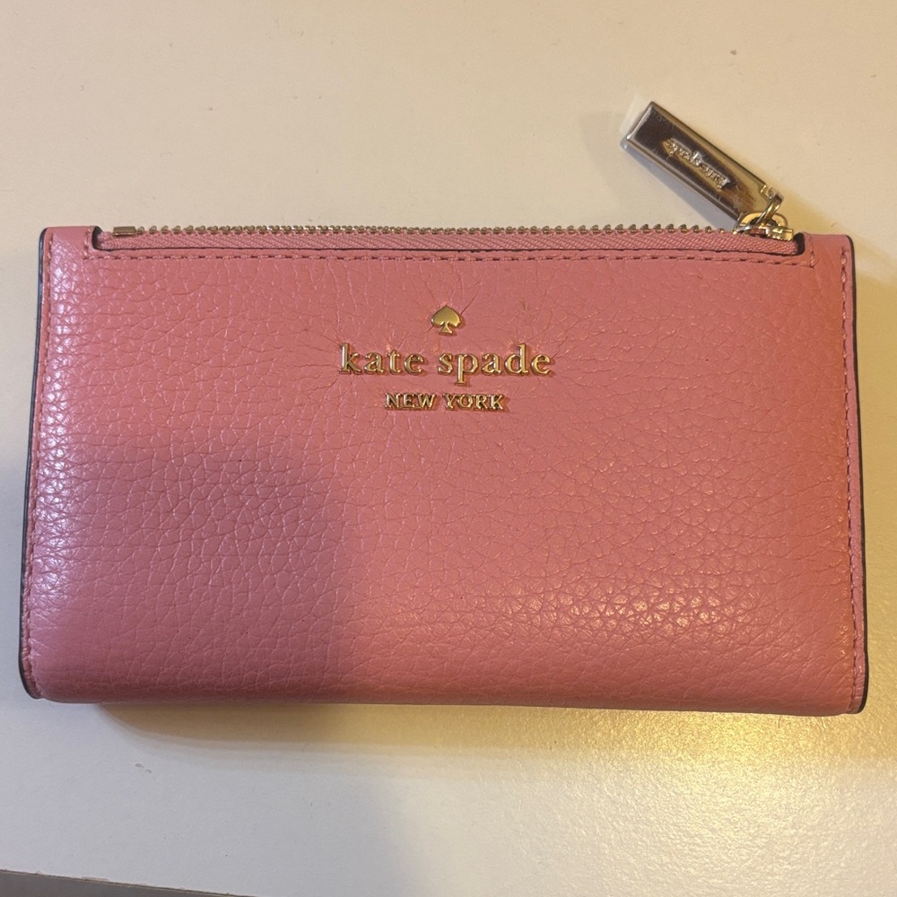 Kate Spade Rose Pink Zip Wallet